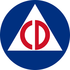 Red Circle With Blue E Logo - Logodix United States Civil Defense Logo Png