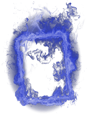 Blue Flame Border Request - Blue Fire Frame Png