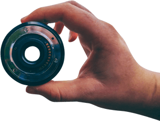 Man Holding Lens Transparent Background Png - Free Photography Transparent Background Camera Lens Png