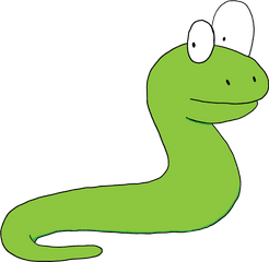 Worm - Short Snake Cartoon Png