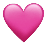 Pink Heart Emoji PNG Download Free