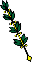 Gold Leaf - Leaf Stick Png