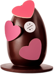 Download Small Lovely Heart Egg Dark Chocolate - Heart Png Heart