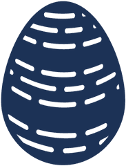 Egg Easter Painted Pattern Dashed Line - Ovos De PÃ¡scoa Desenhados Png