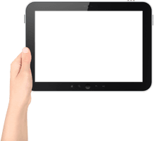 Tablet In Hand Png Image