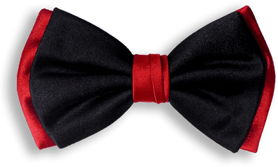 Necktie Red Bow Tie Clip Art Union Jack - Black And Red Bow Tie Png