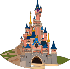 Clipart - Sleeping Beauty Castle Png