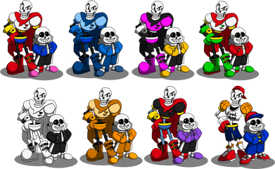 Undertale - Sans And Papyrus Smash Bros Png