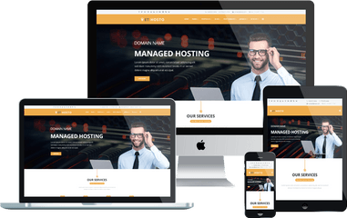 Top Best Free Wordpress Themes For Hosting Company Websites - Wordpress Website Templates Png