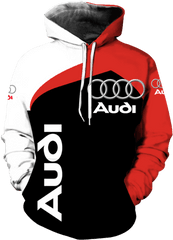 Car Audi Logo Men And Women 3d Full Printing Hoodie Zip Shirt Unisex All Over Printed - Audi Png