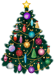 Christmas Deco Trees - Christmas Day Png