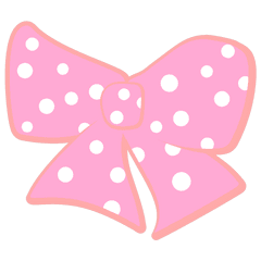 Download Hd Pink And White Polka Dot Bow Png - Polka Dots Pink Ribbon