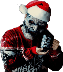 Santa Hat And Beard Png - Slipknot Christmas Santa Slipknot Merry Christmas