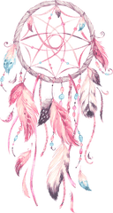 Dream Catcher Wall Painting - Pink Dream Catcher Png