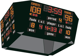 Scoreboard Amp Led Digital Display - Cafe Png