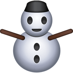 Snowman Emoji Icon File HD - Free PNG