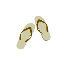 Flip Flops Sandals Footwear - Flip Flop Clip Art Png