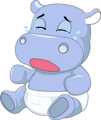 Download Free Png Baby Hippo Crying - Dlpngcom Baby Hippo Crying