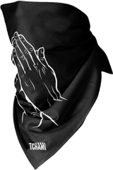 Prayer Hands Black Bandana Tchami Online Store - Illustration Png