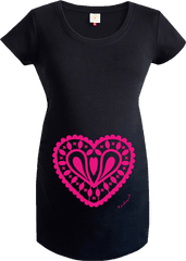 Download Hd Gooseberry Pink Hot Heart Maternity Top In Png Transparent Background