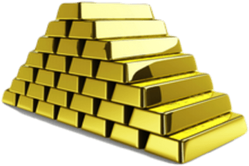 Pyramid Of Gold Bars Png Image - Gold