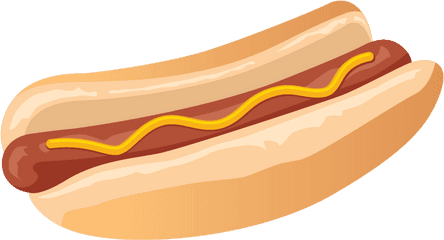 Hot Dog Eating Contest - Transparent Transparent Background Hot Dog Clip Art Png