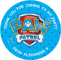 Paw Patrol Logo Sweet Cone Stickers - Paw Patrol Png