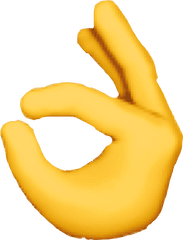 Transparent Background Ok Hand Emoji - Ok Hand Emoji Transparent Background Png