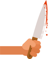 Bloody Knife Clipart - Throwing Knife Png