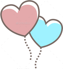 Pastel Balloons Png Resume Love Set By - Love Balloon 2 Png