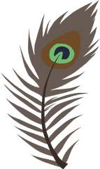 Download Peacock Feather Vector Png - Feather Full Size Vector Peacock Piece Png