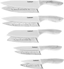 Cuisinart Advantage 10 - Piece Faux Marble Knife Set Solid Png