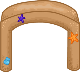 Club Penguin Sand Castle Clipart - Club Penguin Sand Wall Png