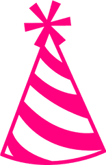 Trans - Birthday Hat Clipart Black And White Png