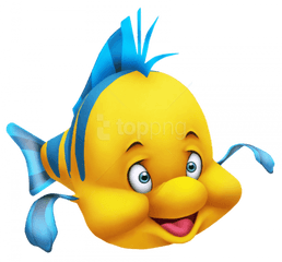 Flounder Little Mermaid Png Transparent - Little Mermaid Clip Art