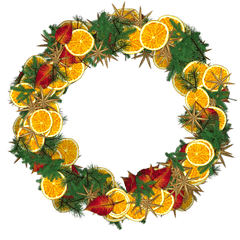 Free Photo Decorations DÃ©cor Decorative Png China - Max Pixel Oranges Christmas Wreath Png