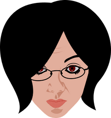 Brunette Teenager Png Svg Clip Art For Web - Download Clip Cartoon Girl Wearing Glasses Clipart Png