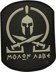 Black Molon Labe Morale Patch - Molon Labe Png