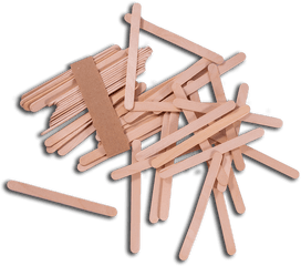 Pop Sticks 50 Pieces - Plywood Png