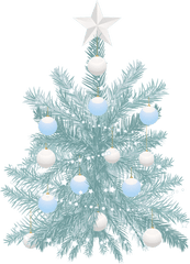 Blue Christmas Tree Png Download - Christmas Tree Blue Png