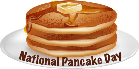 Pancake Clipart Tuesday - Happy National Pancake Day Png