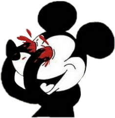 Download Sad Mickey Mouse Blood - Mickey Mickey Mouse Hands In Eyes Png