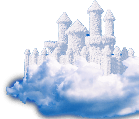 Castle Clouds Fantasy Cloud Creative Heaven - Cloud Castle Png