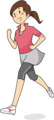 Download Clip Art Women Woman Running - Woman Running Clip Art Png