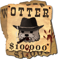 Steam Community Otter Wanted Poster - Poster Png