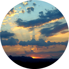 Download Clip Royalty Free Sunset - Sunset In A Circle Png