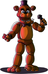 Drawn Clown Full Body - Fnaf Freddy Fazbear Drawing Png