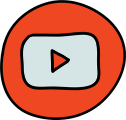 Download Youtube Play Ãcones Gratuito Em Png E Svg - Youtube Logo Doodle Png