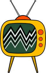 Old Tv Screen Png - Old Tv Cartoon Cartoon Antenna Old Tv Cartoon Png