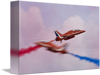 The Red Arrows Syncro Pair By Steve Smith - Fighter Aircraft Png